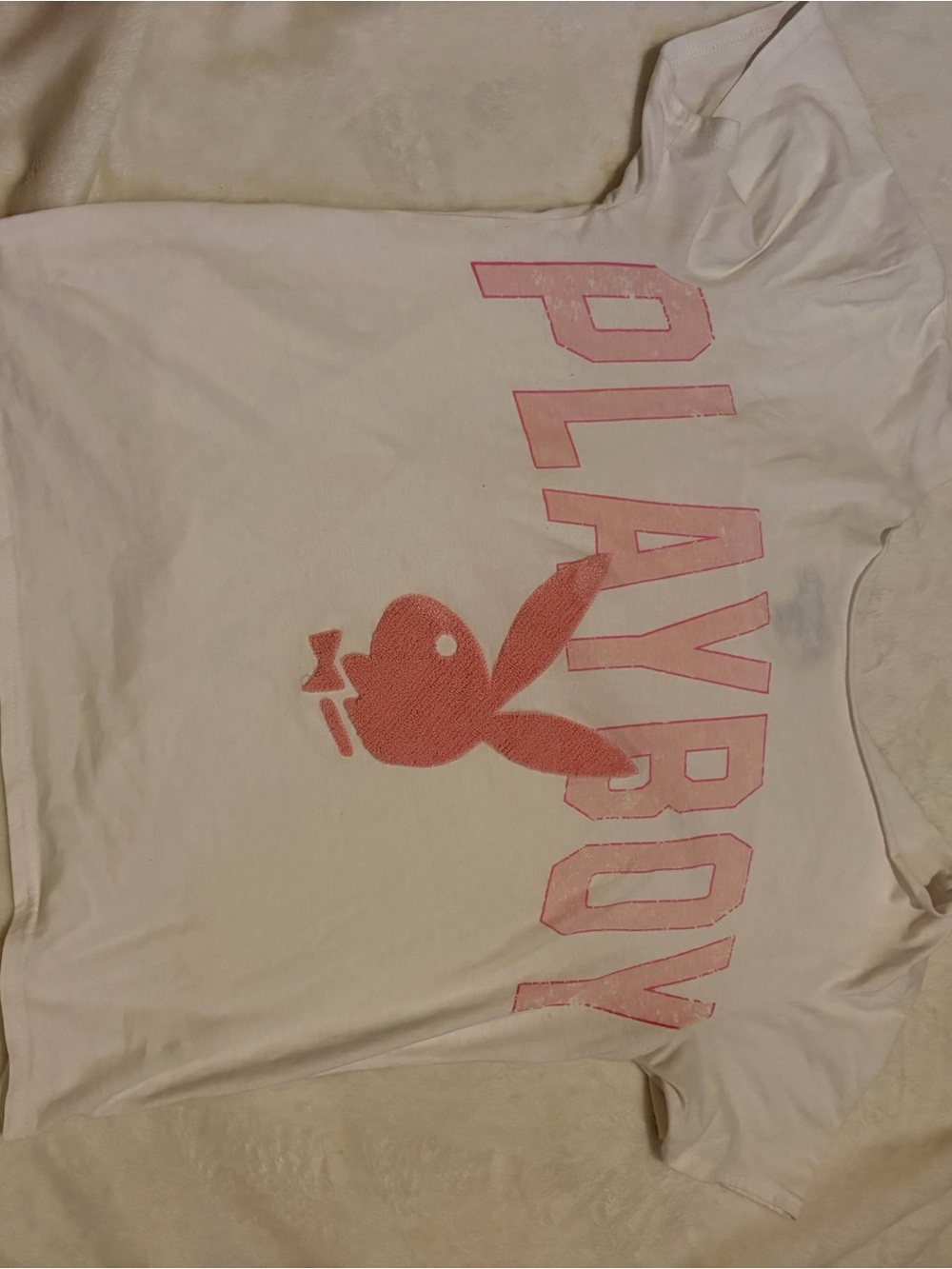 PLAYBOY Black Logo on White Tee
